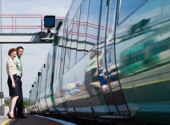 Train Struck by Earthquake in Japan